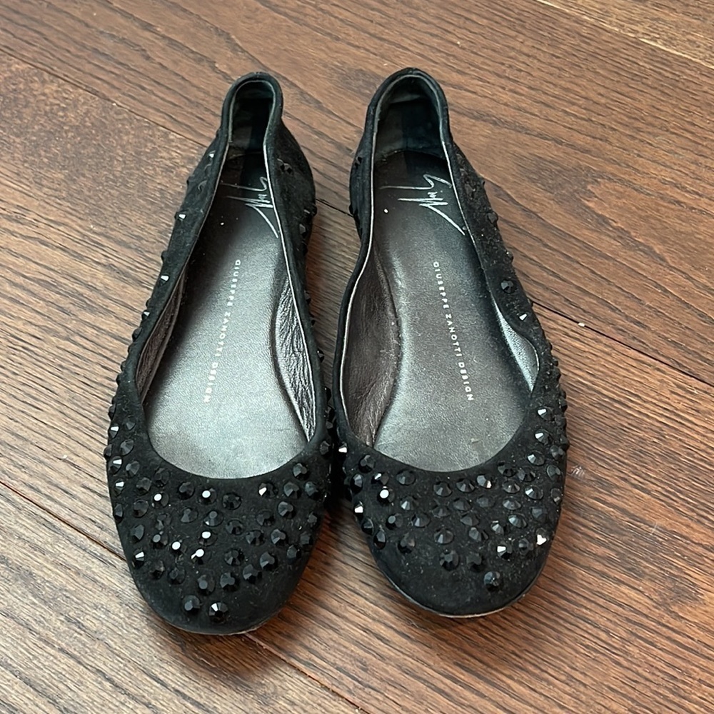 GIUSEPPE Zanotti Black Women’s Flats Size 35/5 - Picture 2 of 6